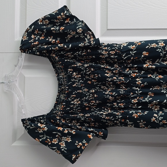 BloomChic Green Smock-Top Short Sleeve Dress - US 14/16 - NWT - Picture 11 of 16